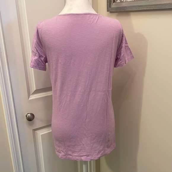 Talbots Bundle of 3 Black Violet Short sleeves, Maroon Long Sleeves Tops Cotton - Picture 9 of 10